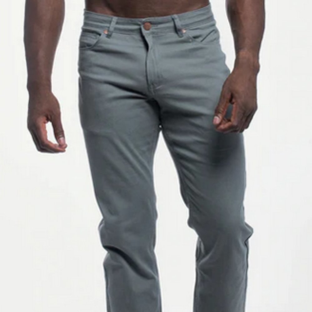 Barbell Apparel Athletic Fit Chino Pant - Ash Grey - Men's 34x34